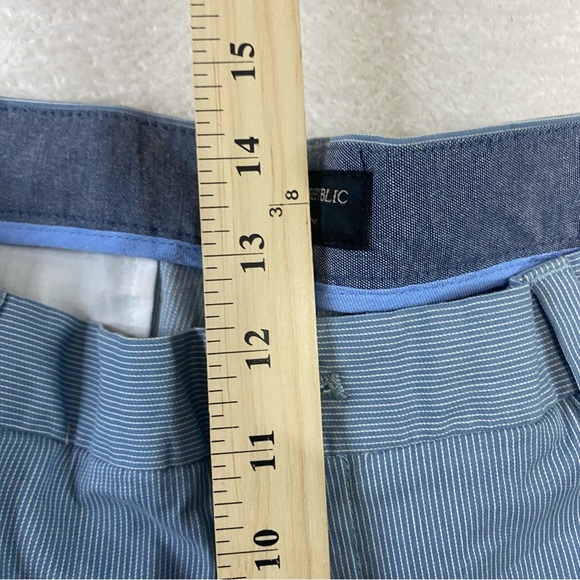 Banana Republic Dress Pants Mens 38X32 Aiden Chino Gray White Slim Fit Straight - Picture 9 of 9